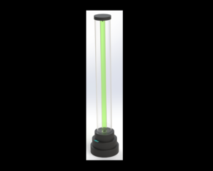 4’ Round Fillable Colored Tube Floor LED Light
