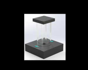 1’  Square Fillable Clear Table LED Light