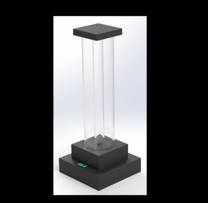 2Tier_Square_2 ft_Clear_LED-Strip